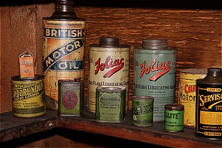 EARLY OIL CANS - click to enlarge